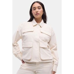 Halfdays Nan Field Jacket Womens‎ XS Oatmilk Beige Coat Full Zip New